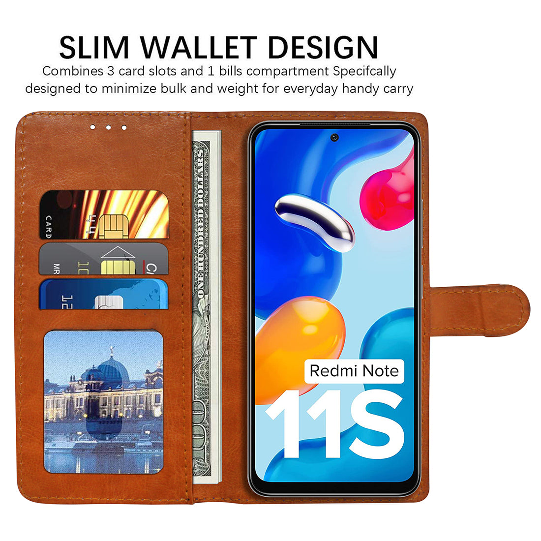 Premium Wallet Flip Cover for Mi Redmi Note 11SE 5G