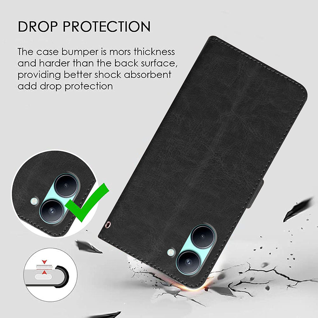 Premium Wallet Flip Cover for Realme C33 4G