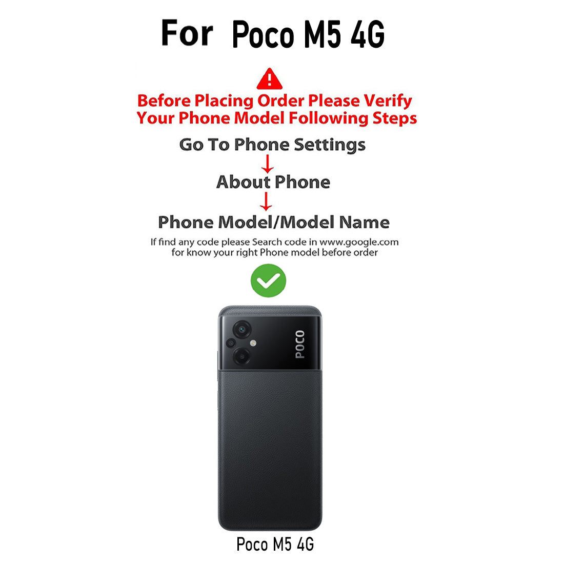 Premium Wallet Flip Cover for Poco M5 4G