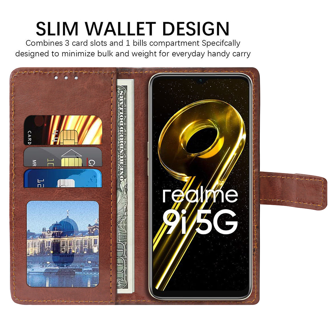 Premium Wallet Flip Cover for Realme 9i 5G