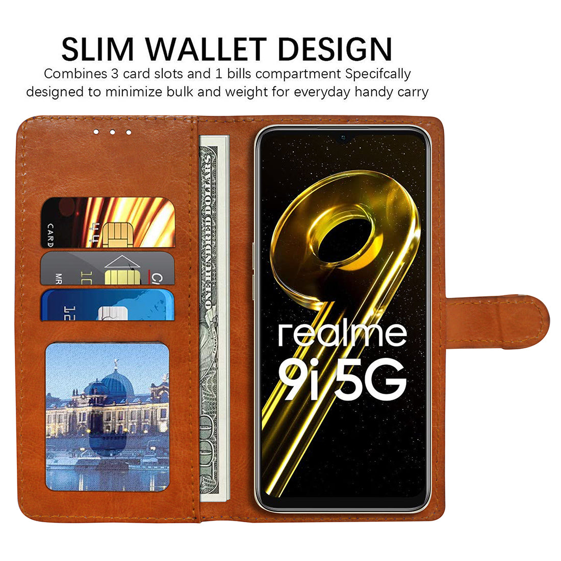 Premium Wallet Flip Cover for Realme 9i 5G