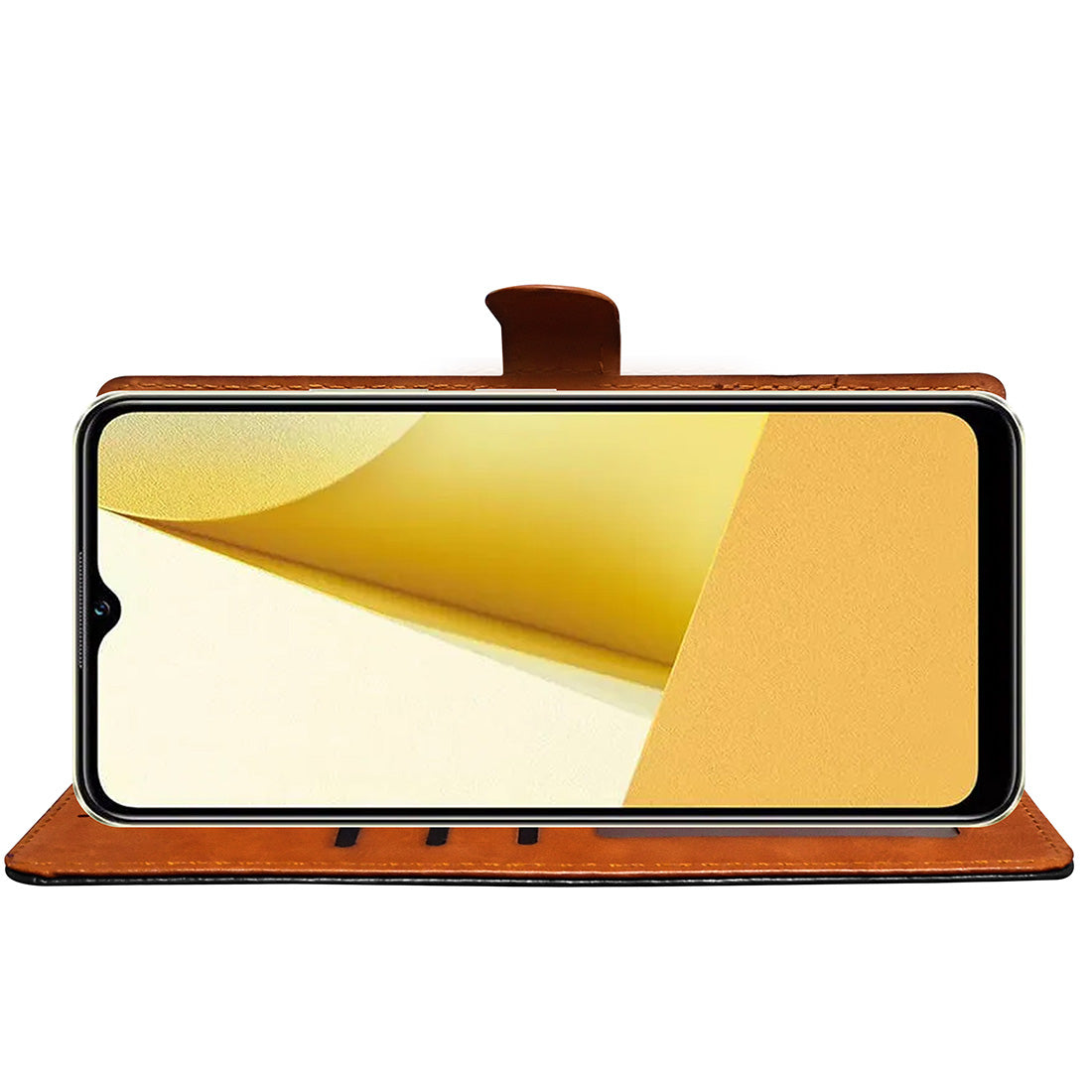 Premium Wallet Flip Cover for Vivo Y16 4G