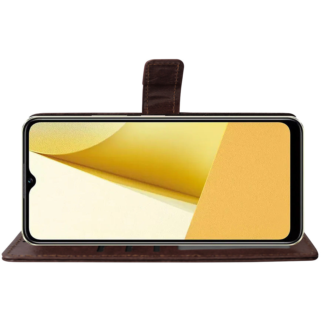 Premium Wallet Flip Cover for Vivo Y16 4G