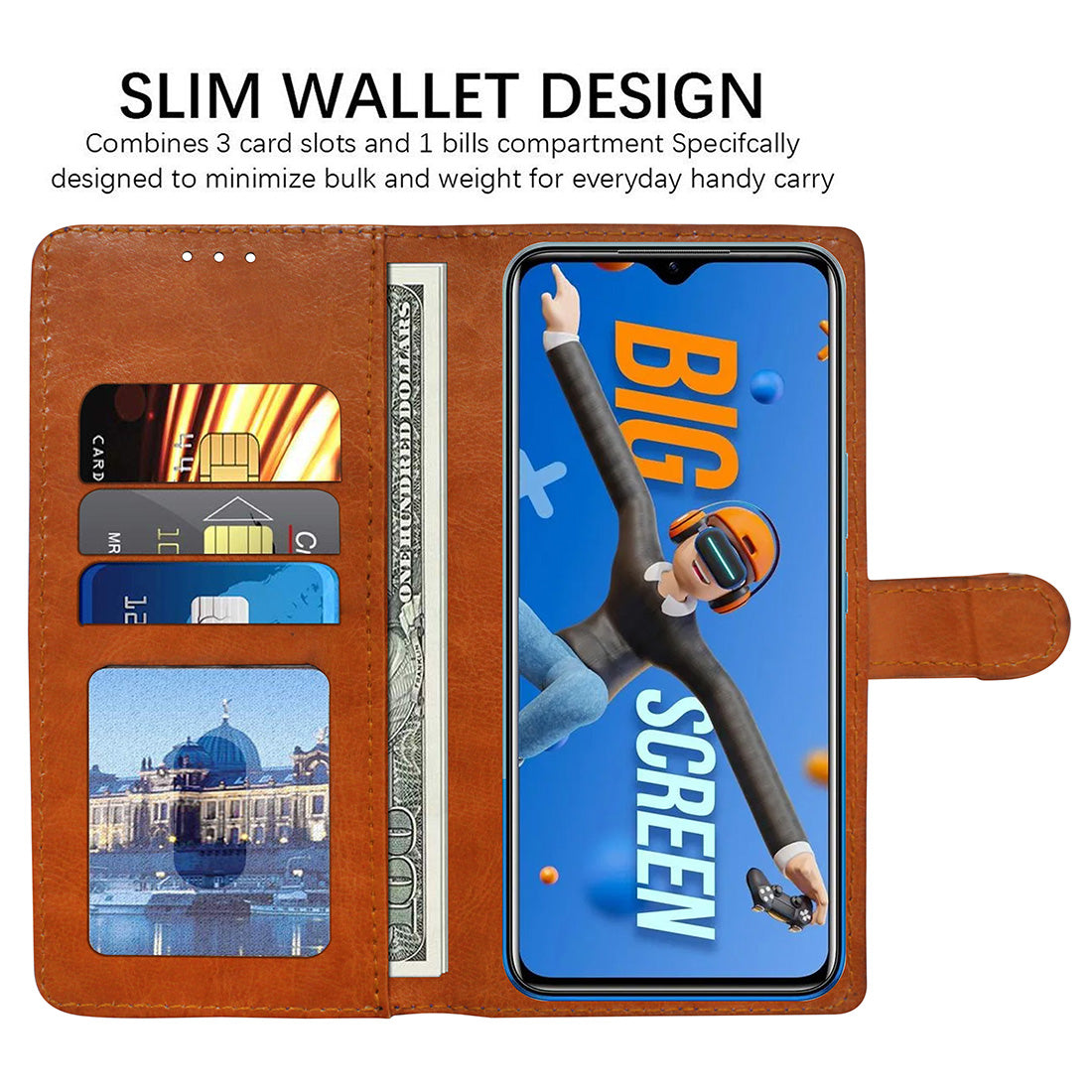 Premium Wallet Flip Cover for Infinix hot 12 4G