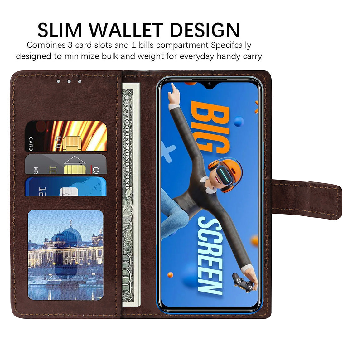 Premium Wallet Flip Cover for Infinix hot 12 4G