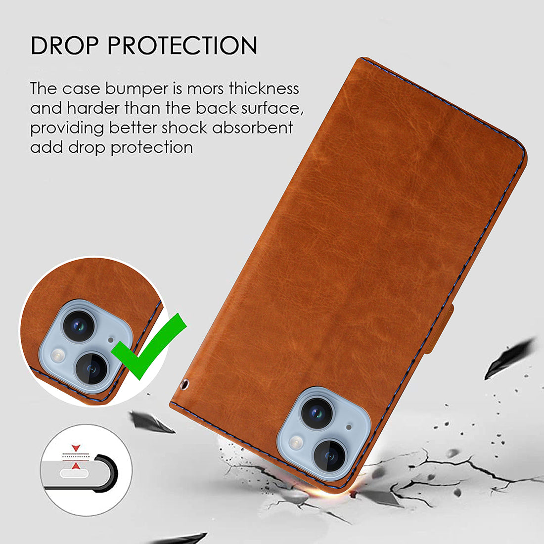 Premium Wallet Flip Cover for Apple iPhone 14