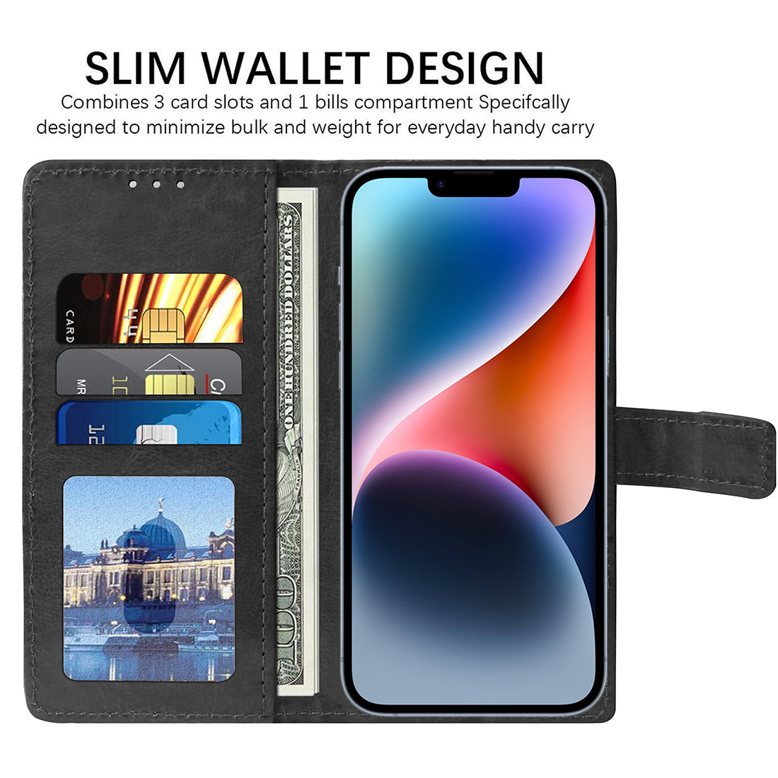 Premium Wallet Flip Cover for Apple iPhone 14 Plus