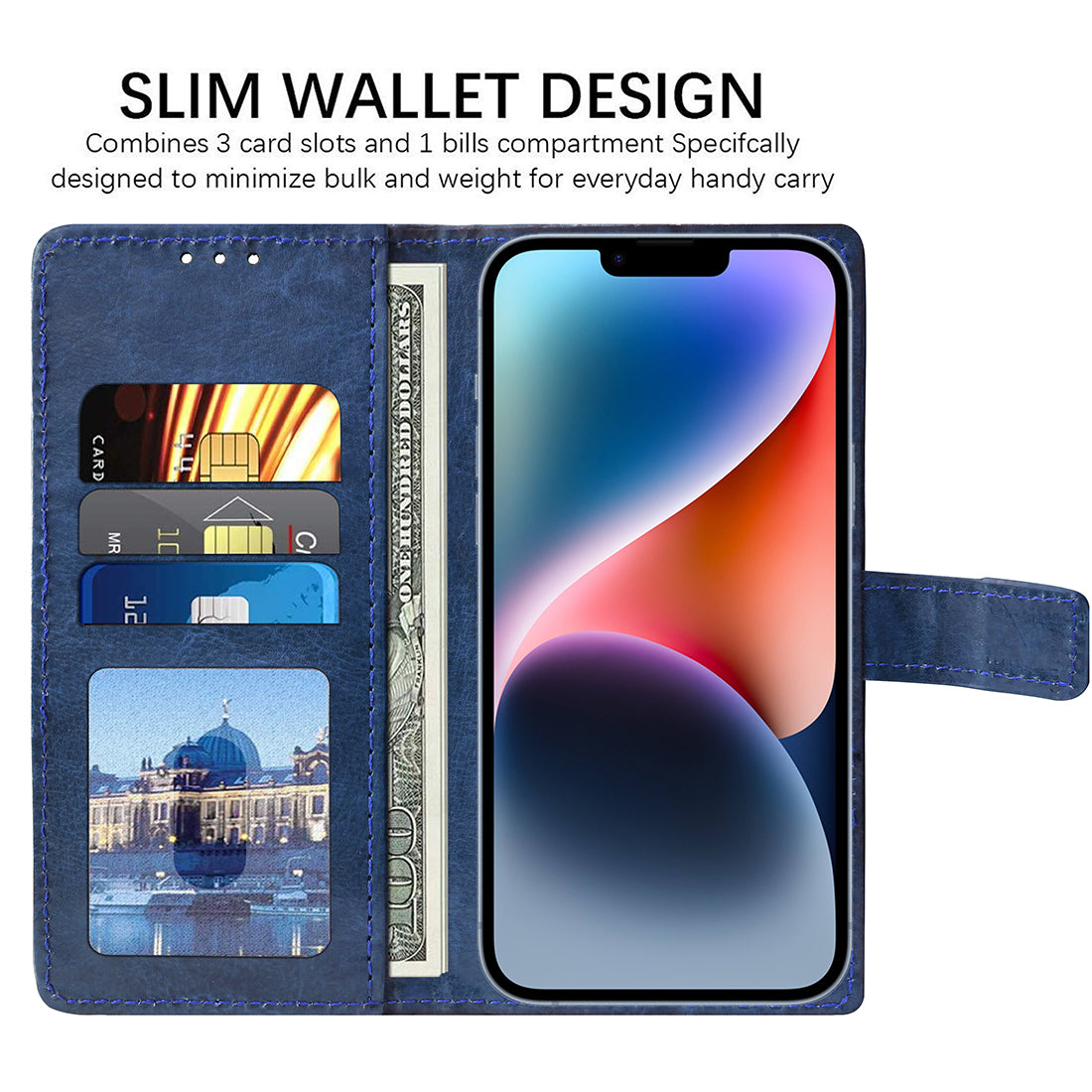 Premium Wallet Flip Cover for Apple iPhone 14 Plus