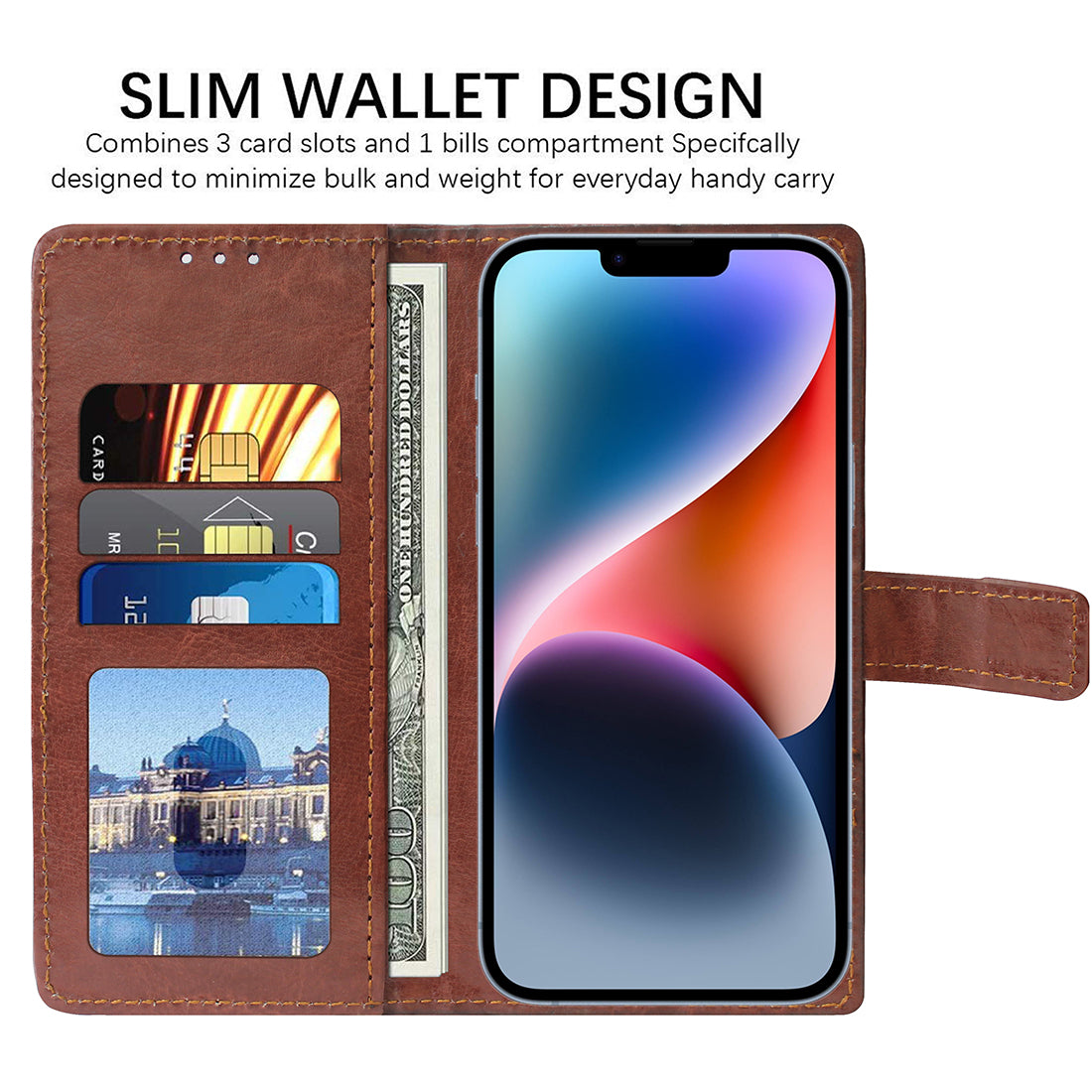 Premium Wallet Flip Cover for Apple iPhone 14 Plus