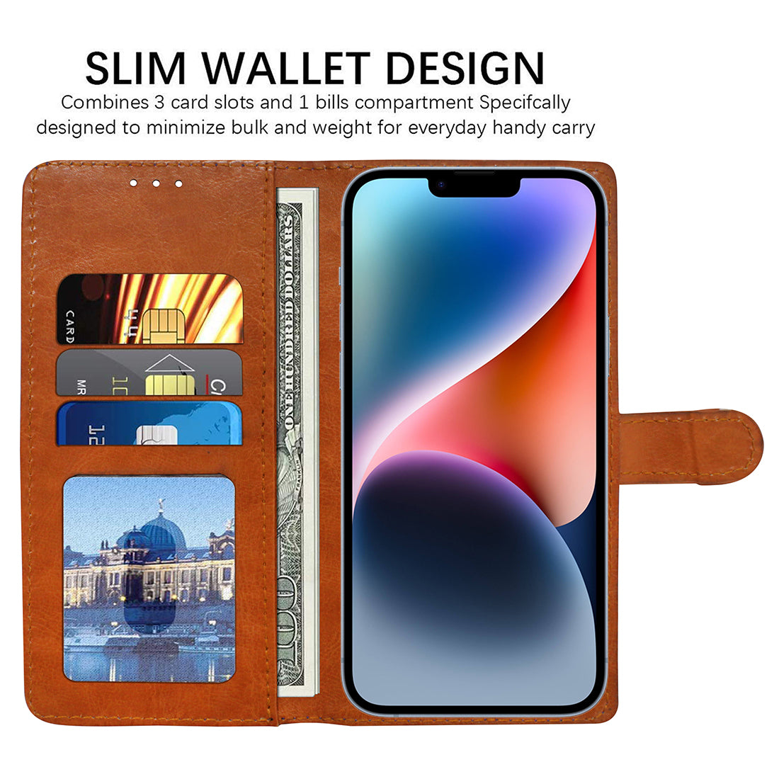 Premium Wallet Flip Cover for Apple iPhone 14 Plus