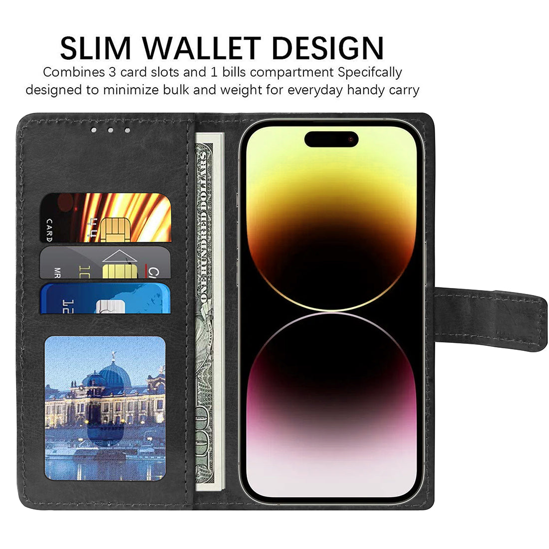 Premium Wallet Flip Cover for Apple iPhone 14 Pro Max