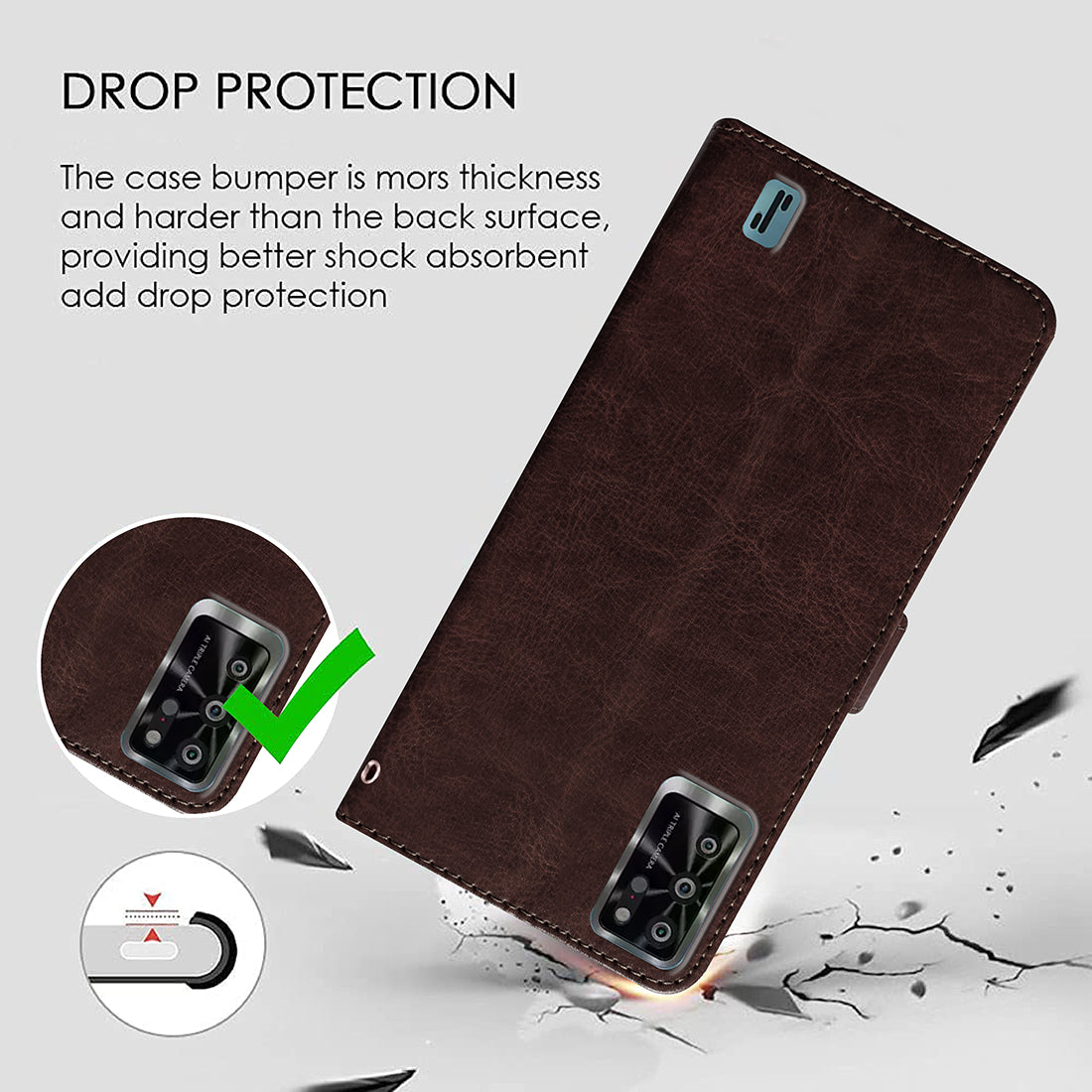 Premium Wallet Flip Cover for Lava Yuva Pro 4G