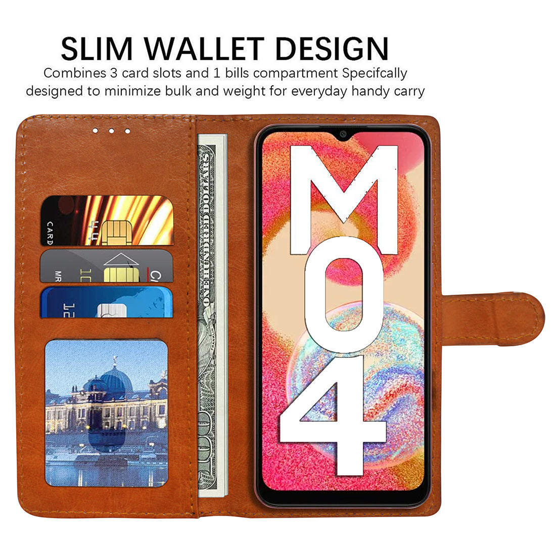 Premium Wallet Flip Cover for Samsung Galaxy M04 4G