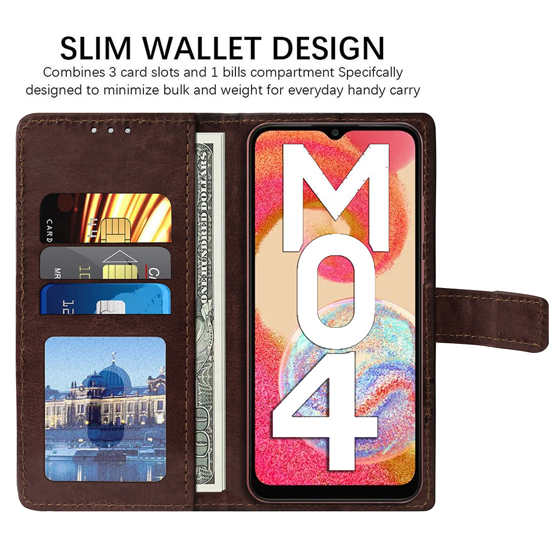 Premium Wallet Flip Cover for Samsung Galaxy M04 4G