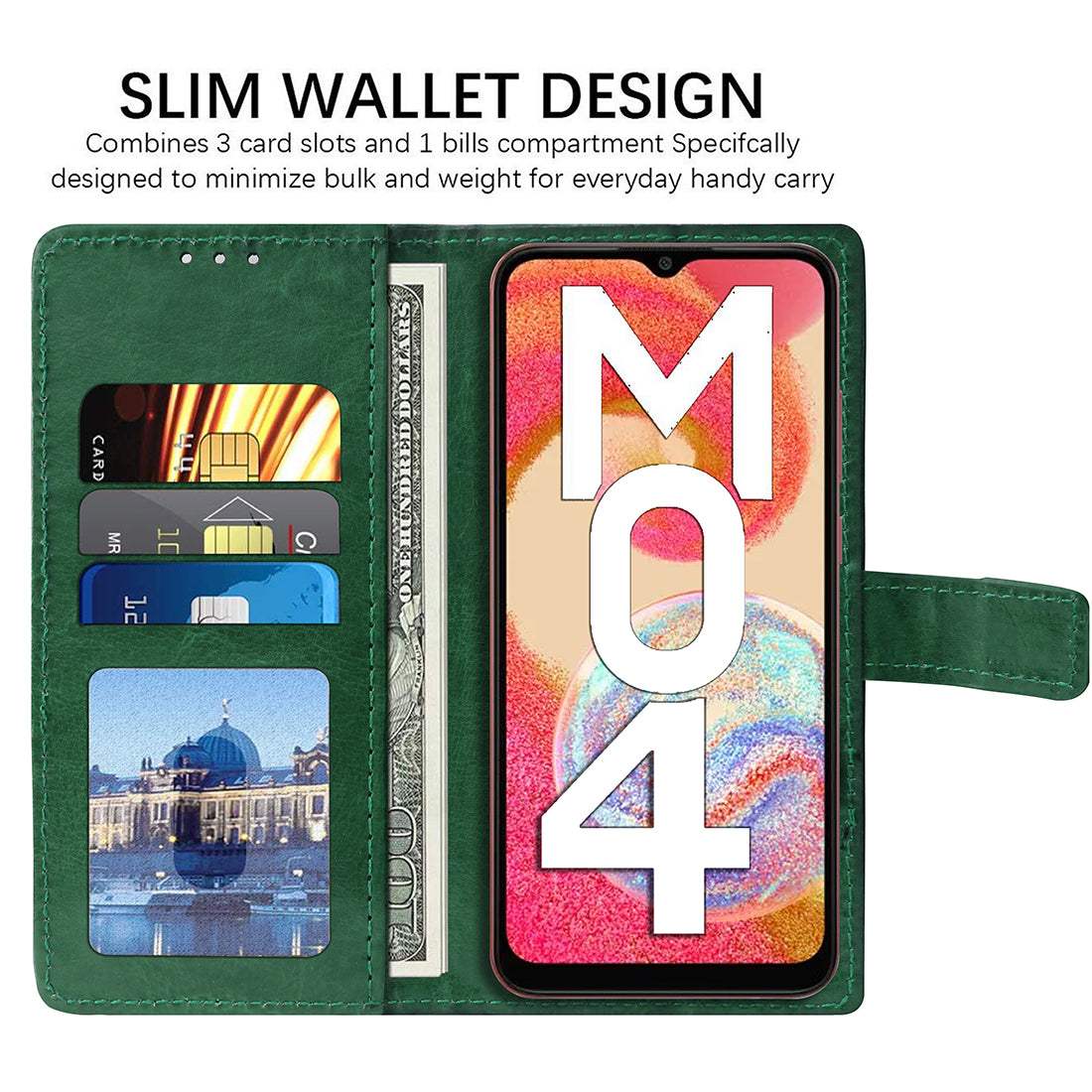 Premium Wallet Flip Cover for Samsung Galaxy M04 4G