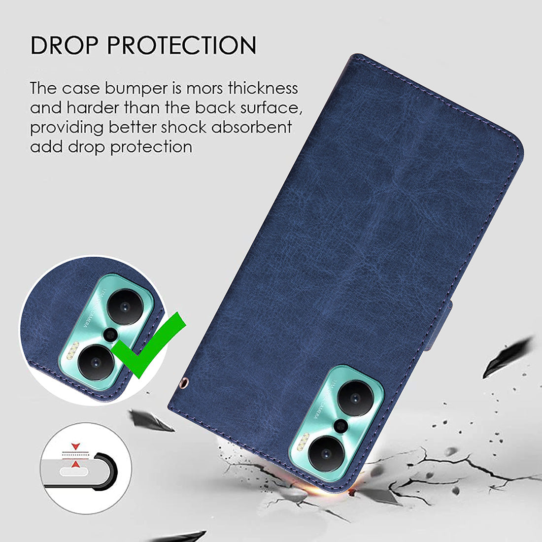 Premium Wallet Flip Cover for Infinix Hot 20 Play 4G