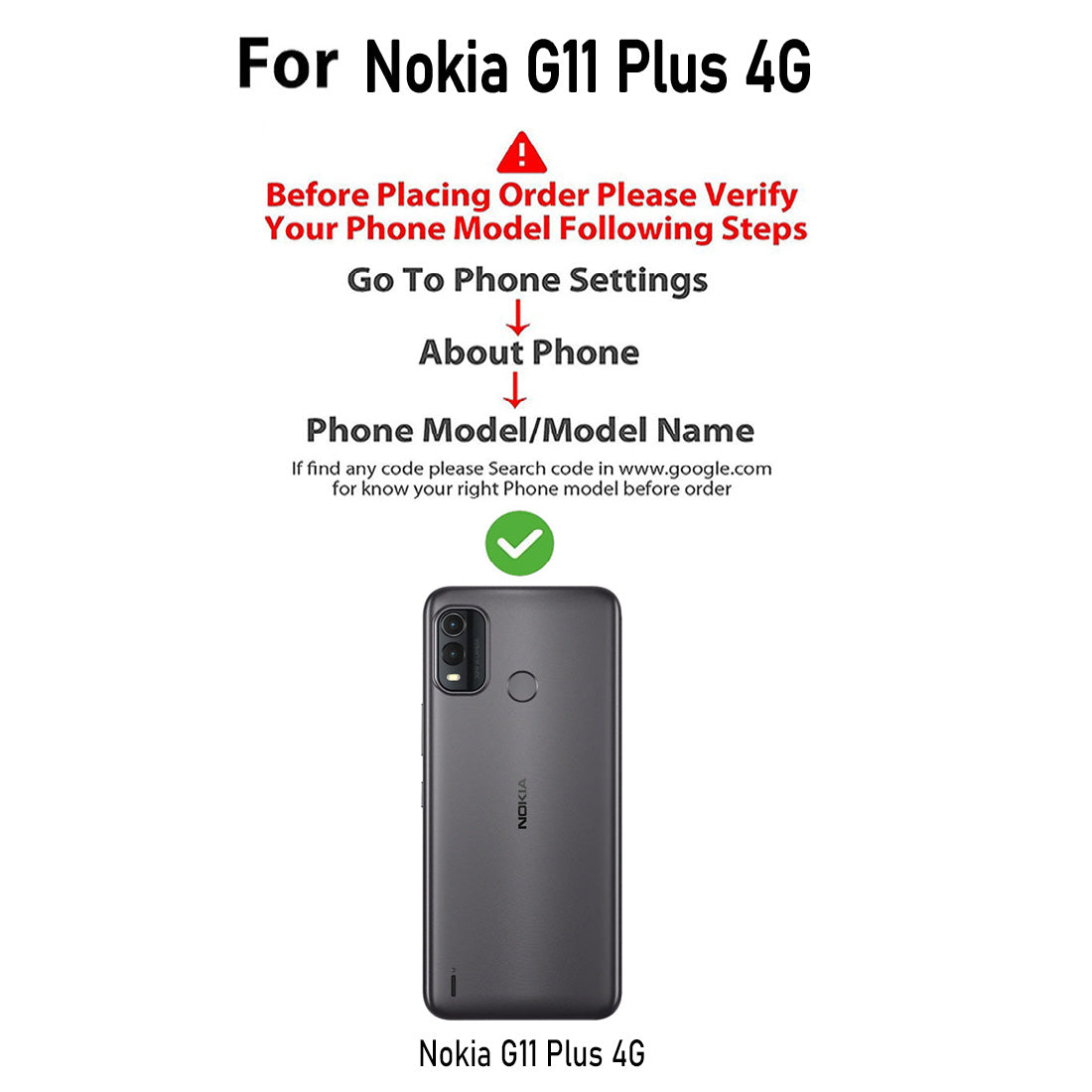 Premium Wallet Flip Cover for Nokia G11 Plus 4G