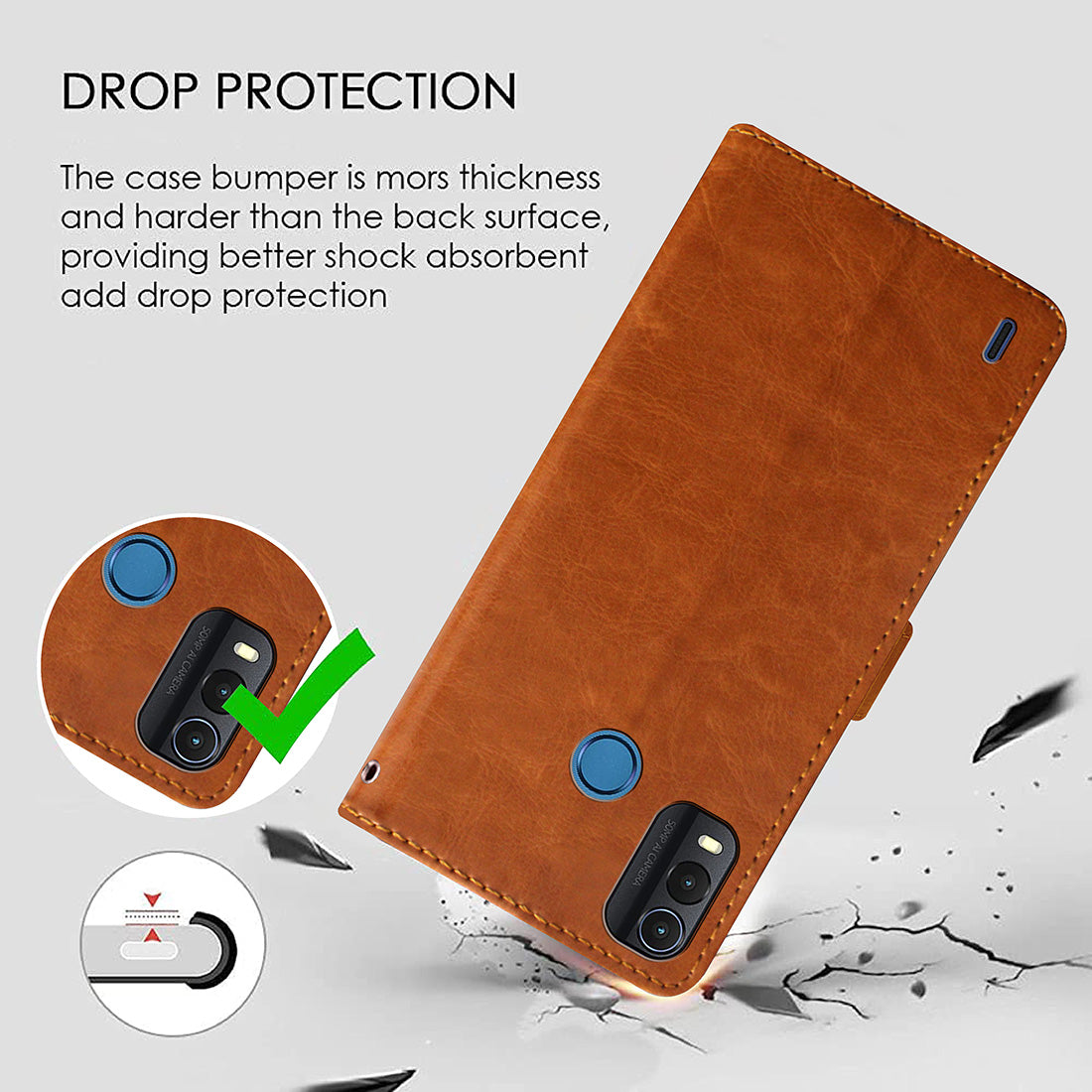 Premium Wallet Flip Cover for Nokia G11 Plus 4G