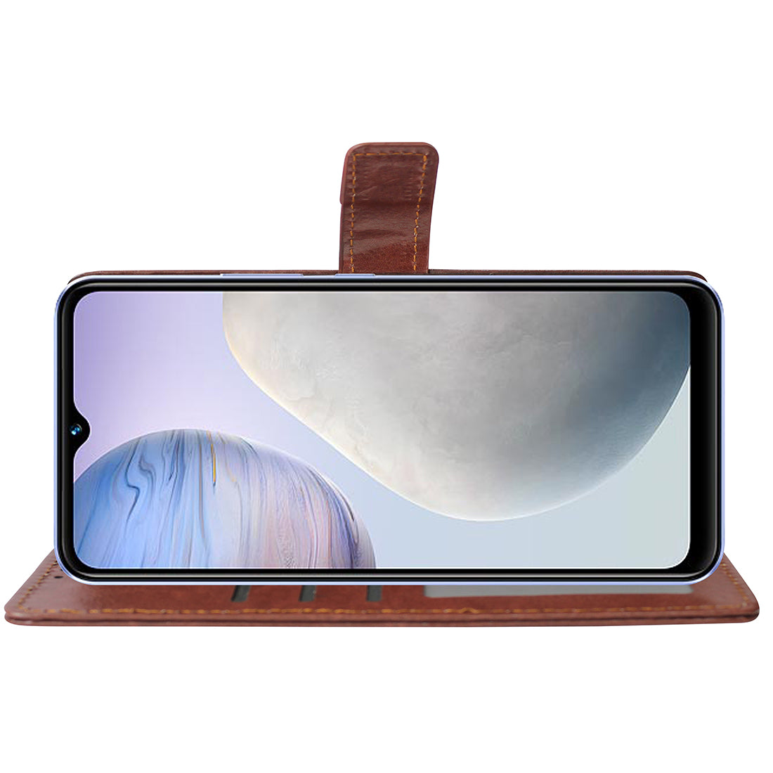 Premium Wallet Flip Cover for Vivo Y02 4G