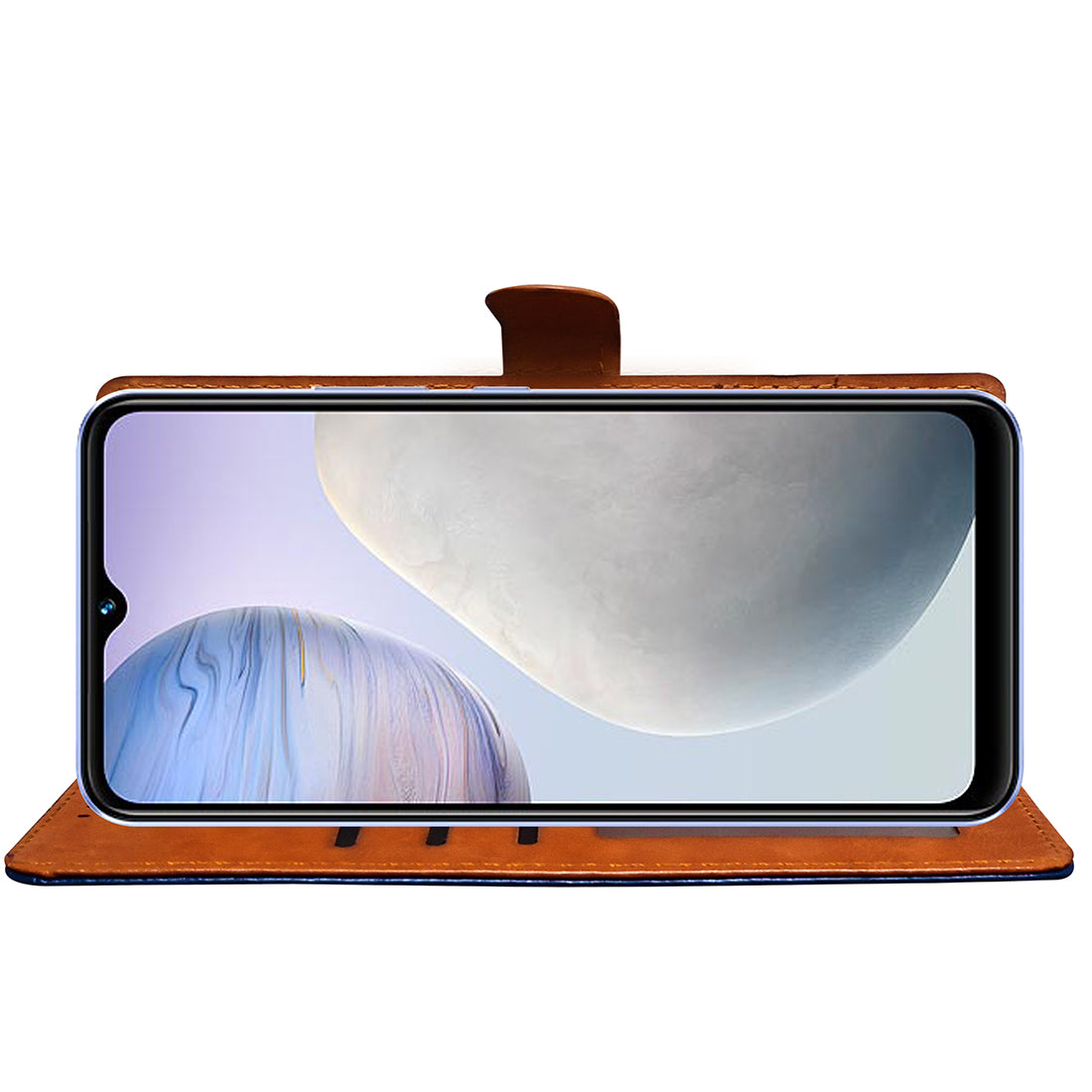 Premium Wallet Flip Cover for Vivo Y02 4G
