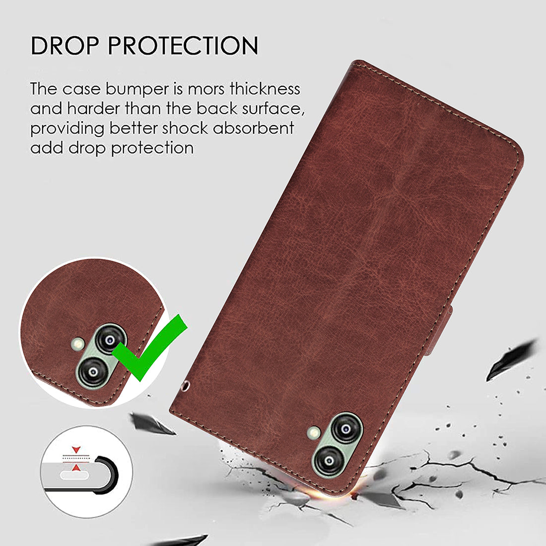 Premium Wallet Flip Cover for Samsung Galaxy F04 4G