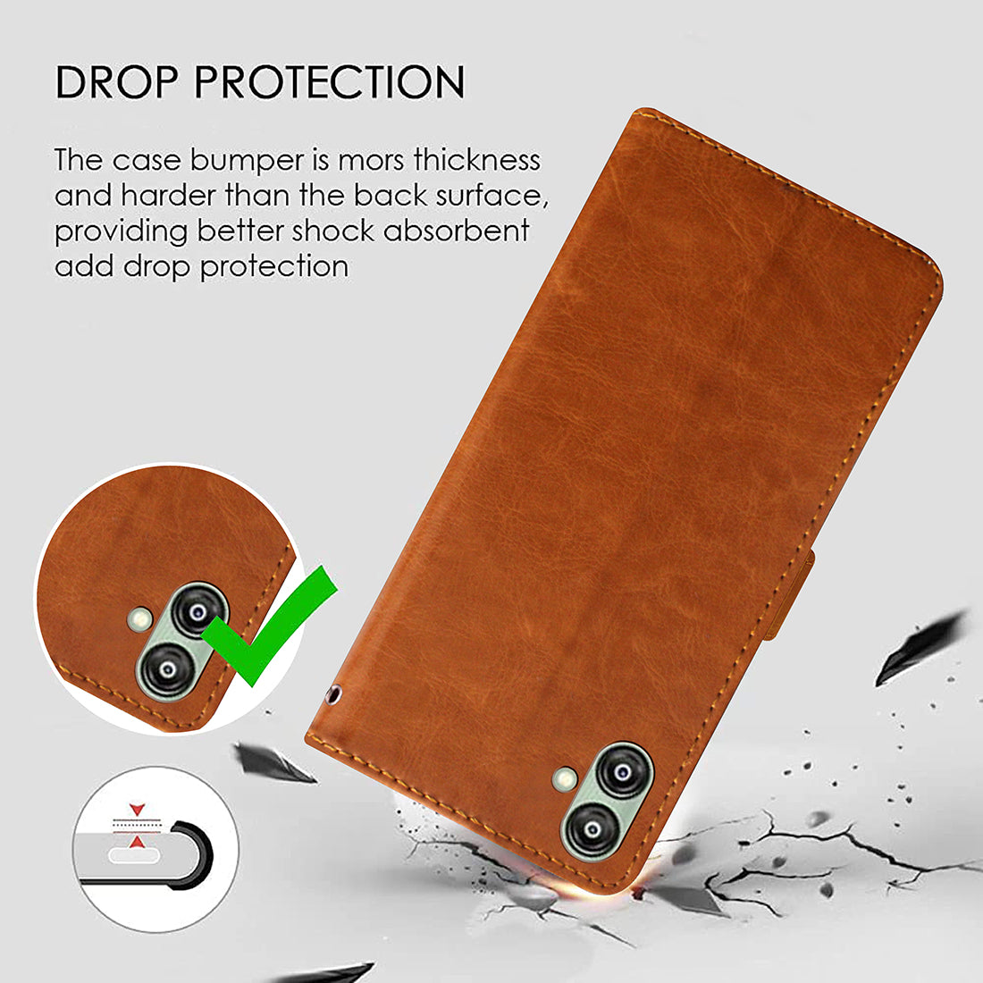 Premium Wallet Flip Cover for Samsung Galaxy F04 4G