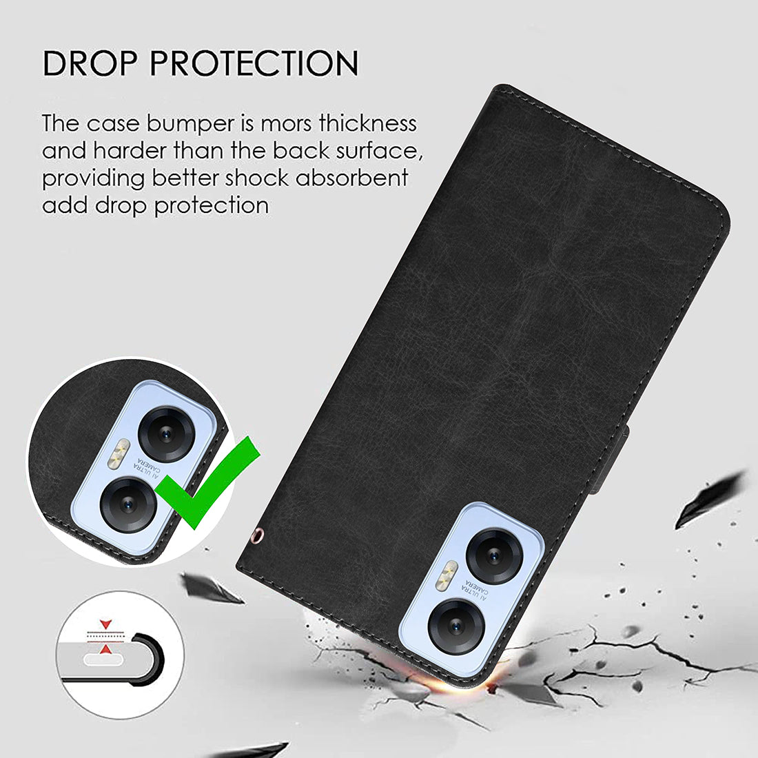 Premium Wallet Flip Cover for Infinix Hot 20 5G