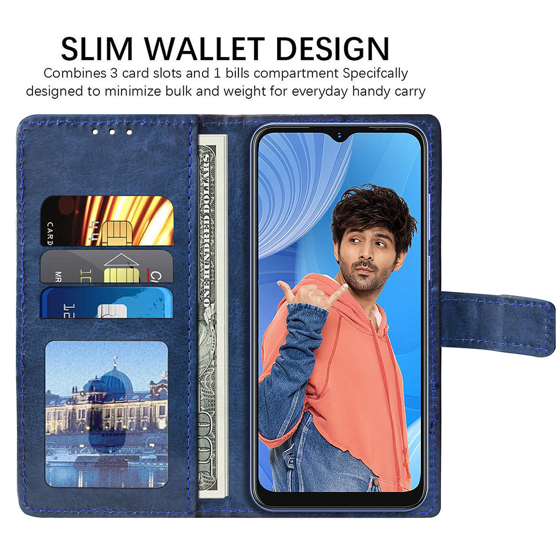 Premium Wallet Flip Cover for Lava X3 4G