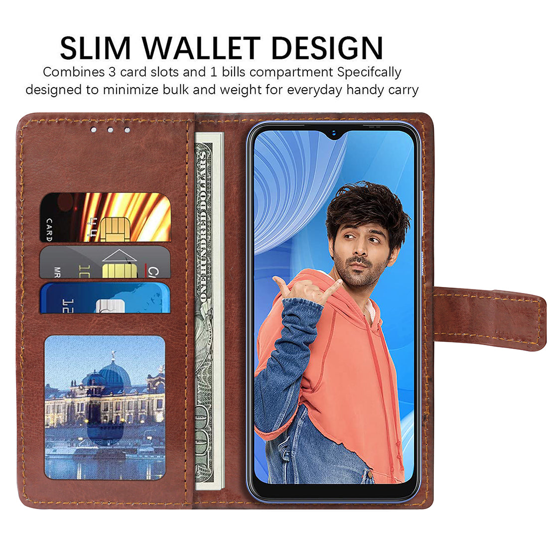 Premium Wallet Flip Cover for Lava X3 4G