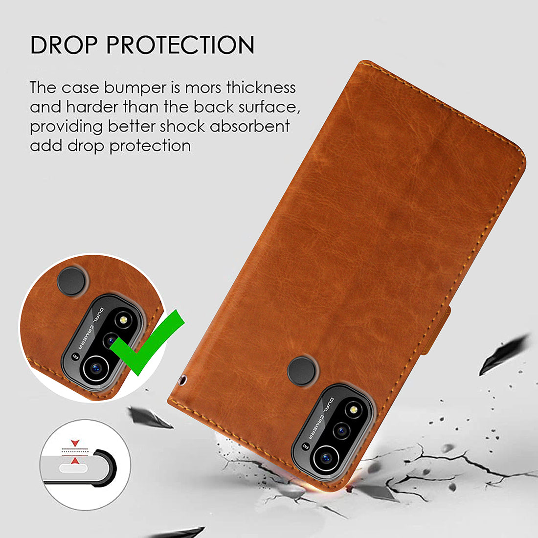 Premium Wallet Flip Cover for Lava X3 4G