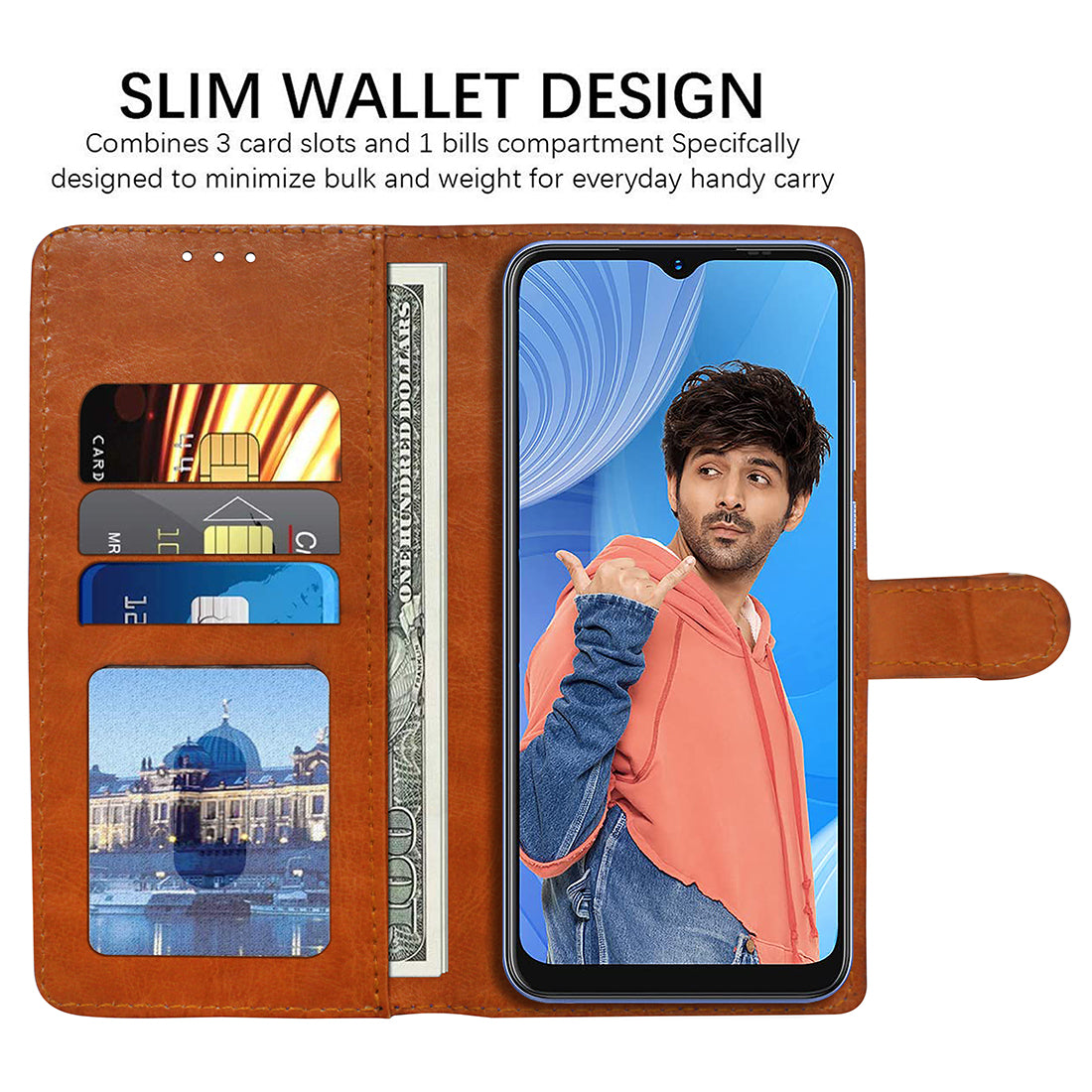 Premium Wallet Flip Cover for Lava X3 4G