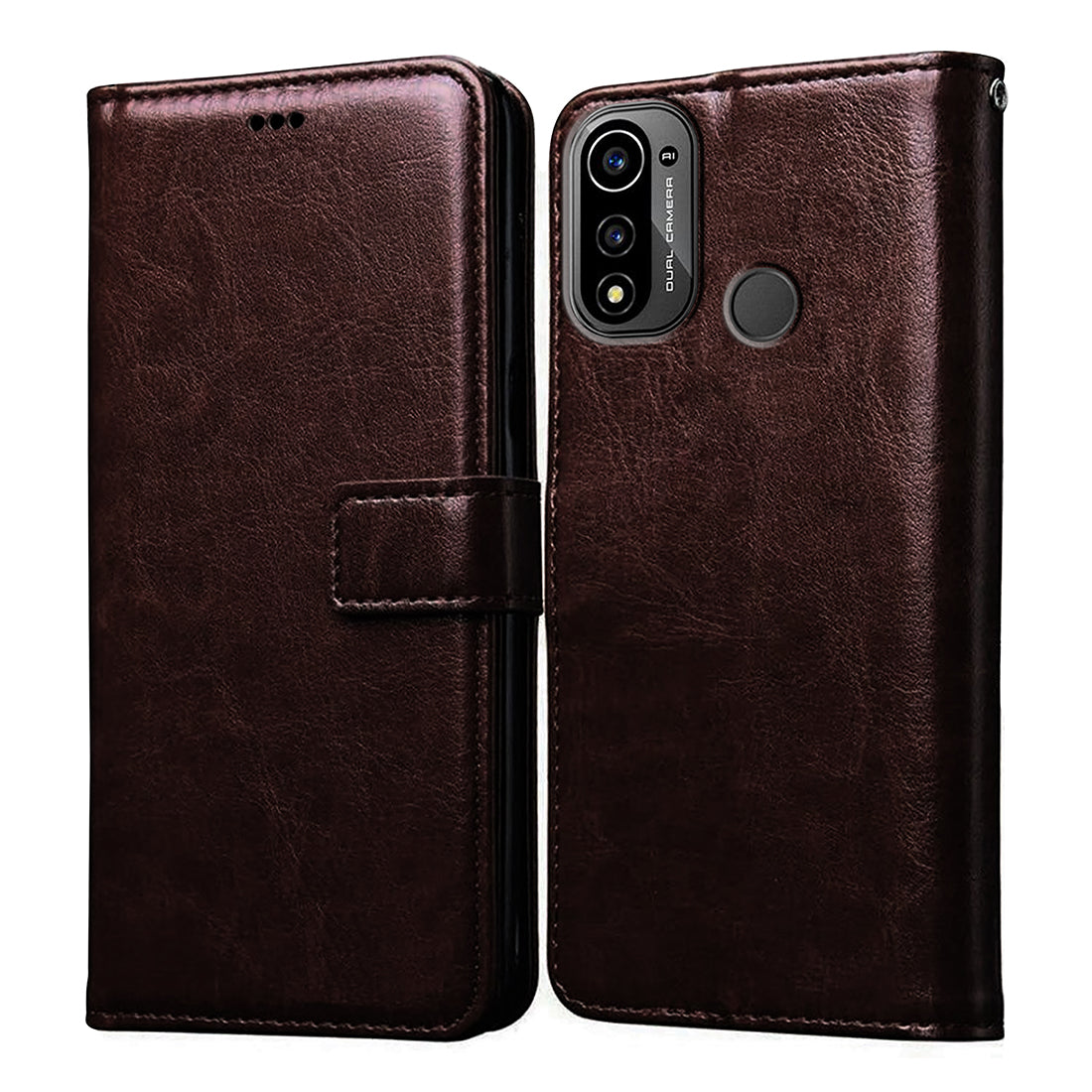 Casotec Flip Cover Back Case for Lava X3 4G | Premium Leather Finish ...