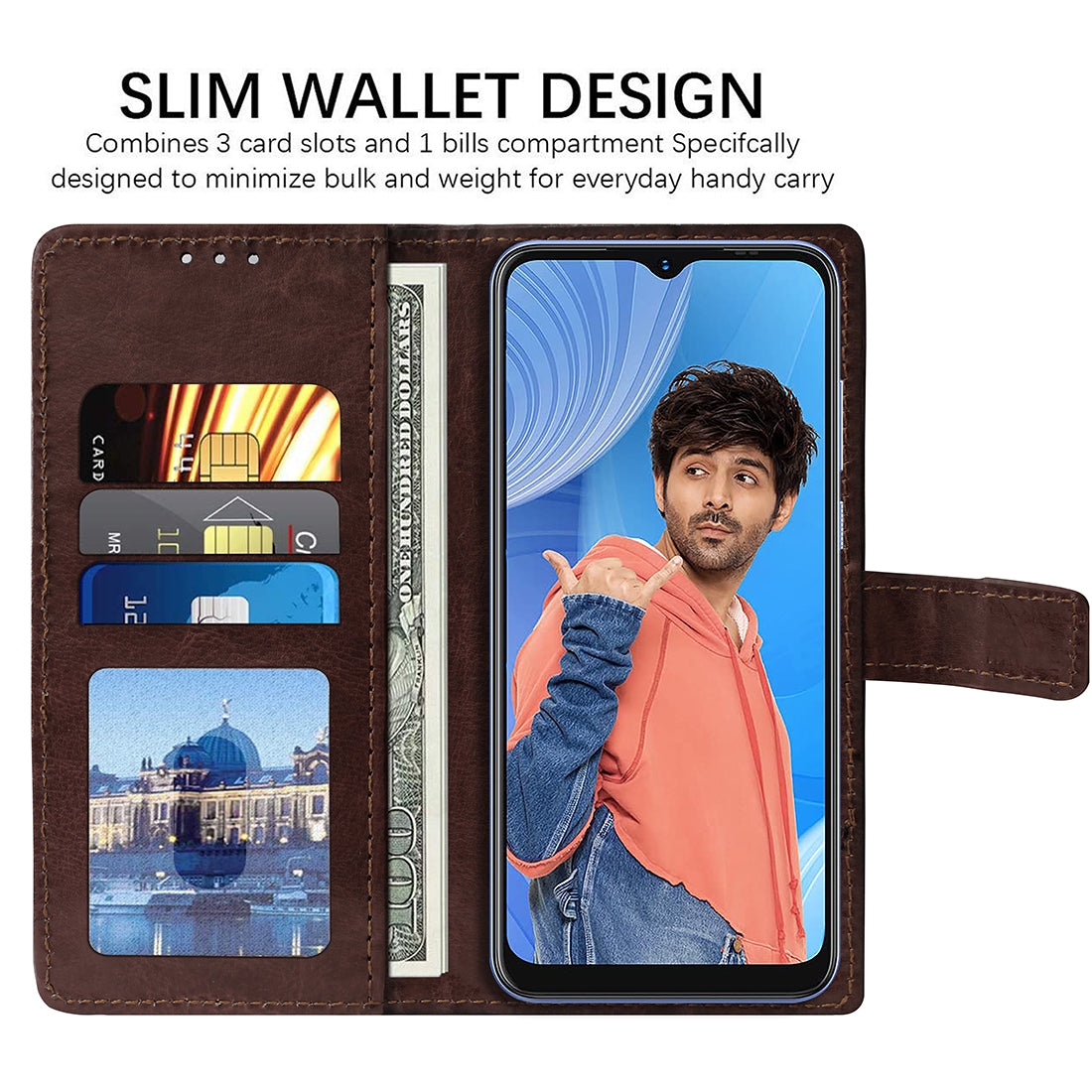 Premium Wallet Flip Cover for Lava X3 4G