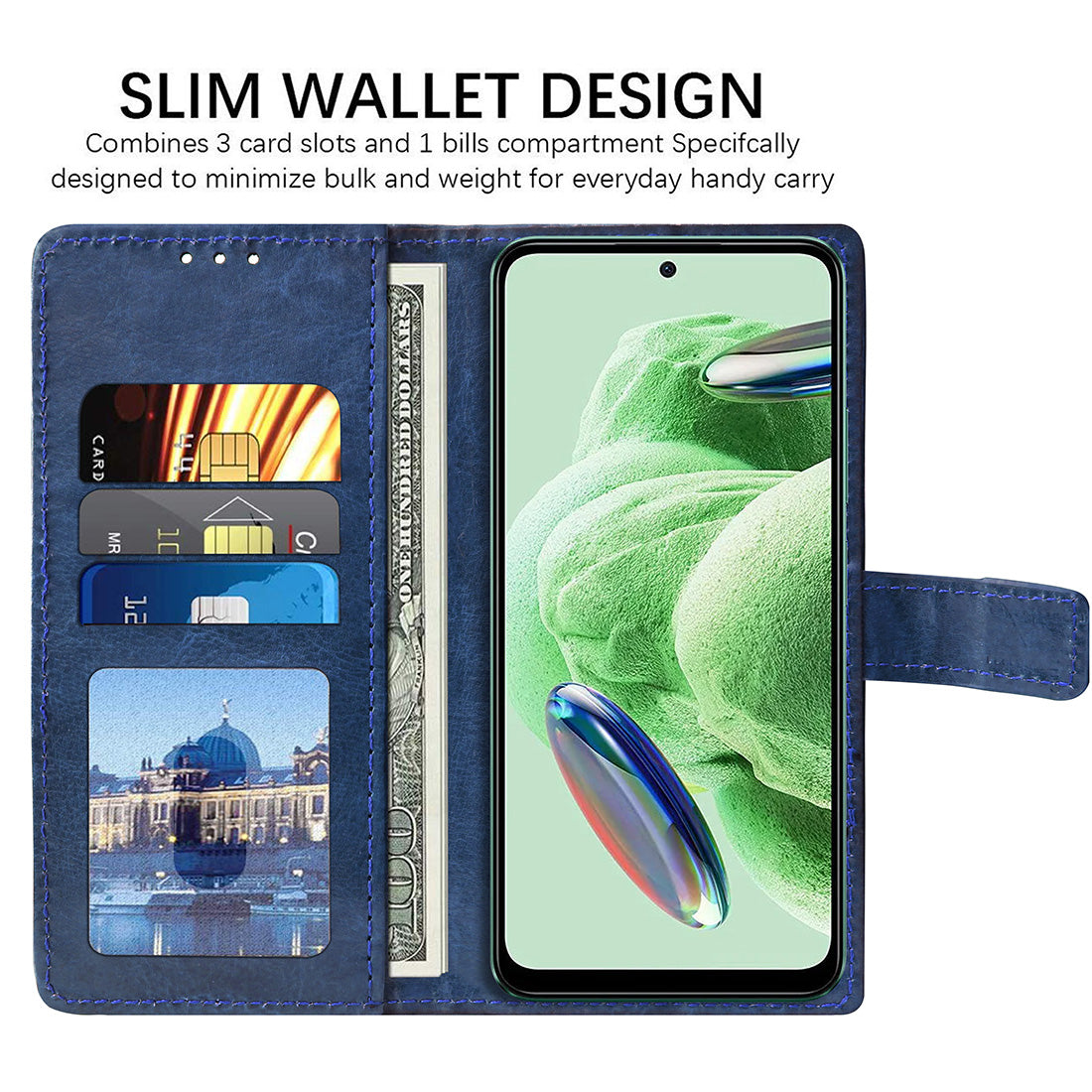 Premium Wallet Flip Cover for Redmi Note 12 5G