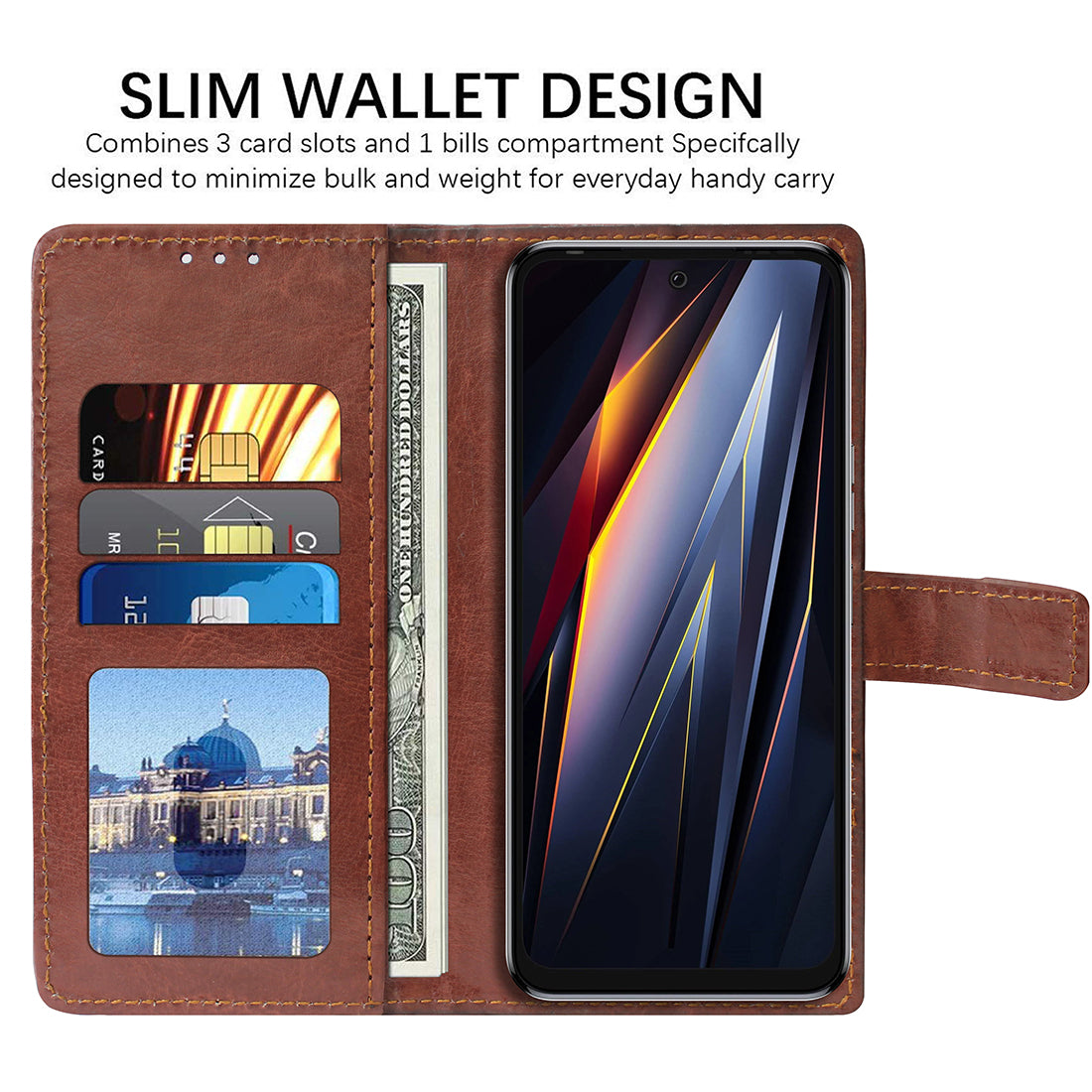 Premium Wallet Flip Cover for Tecno Pova 4 4G