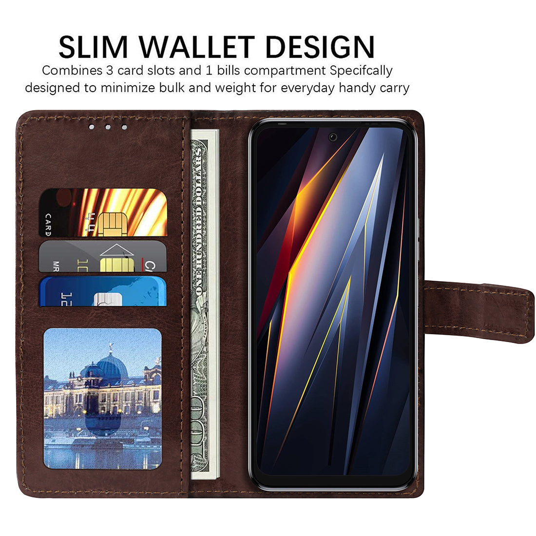 Premium Wallet Flip Cover for Tecno Pova 4 4G