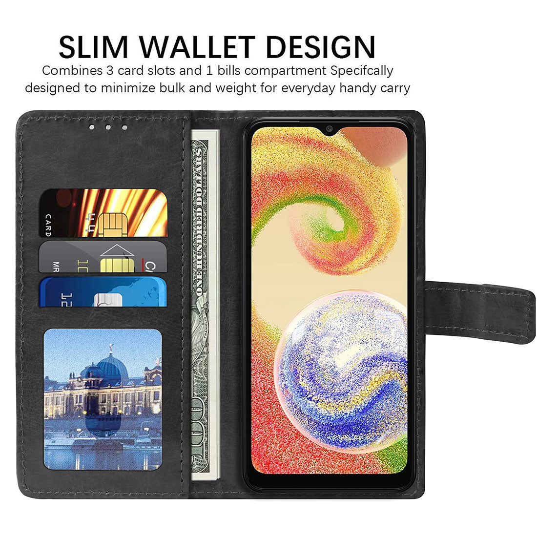 Premium Wallet Flip Cover for Samsung Galaxy A04 4G