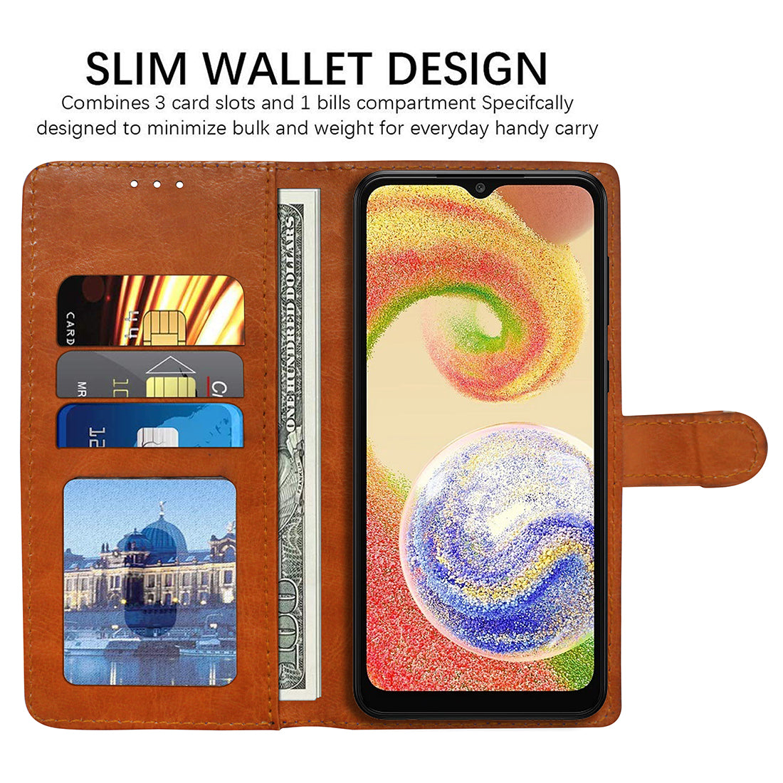 Premium Wallet Flip Cover for Samsung Galaxy A04 4G