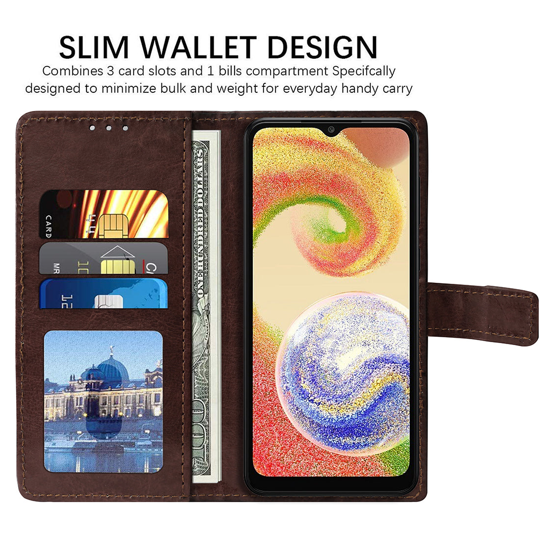 Premium Wallet Flip Cover for Samsung Galaxy A04 4G