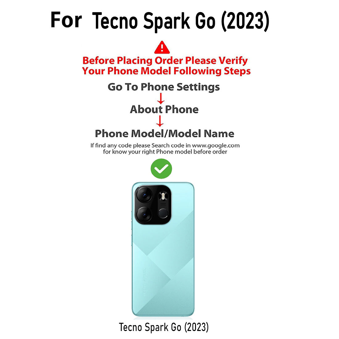 Premium Wallet Flip Cover for Tecno Spark Go (2023) 4G