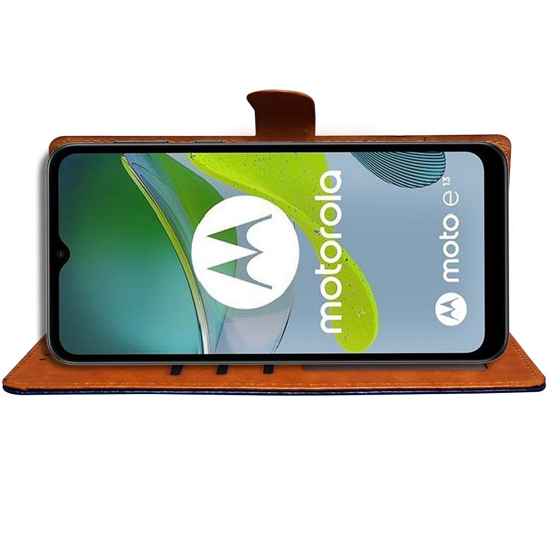 Premium Wallet Flip Cover for Motorola Moto E13 4G