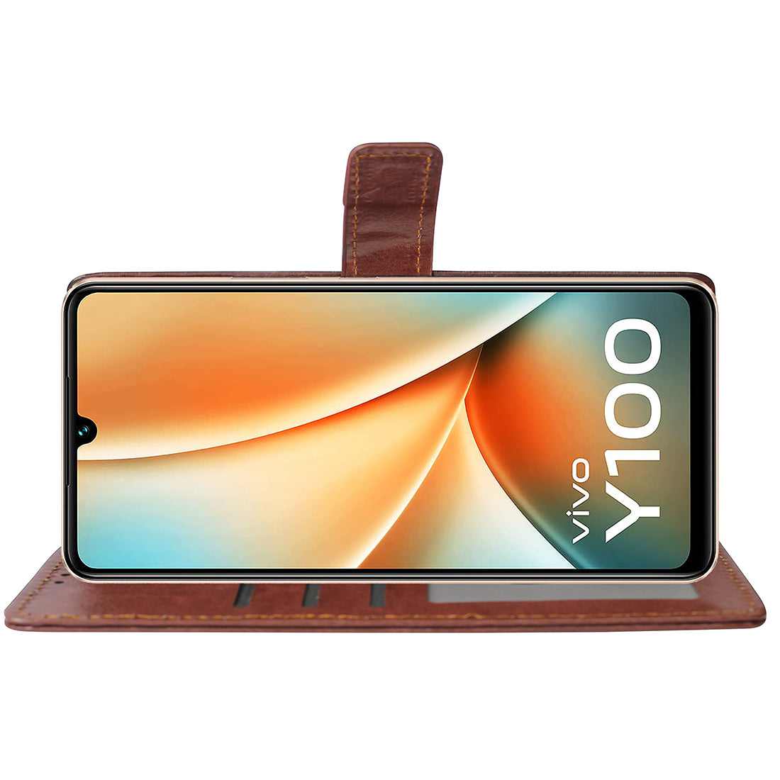 Premium Wallet Flip Cover for Vivo Y100 5G / T2 5G