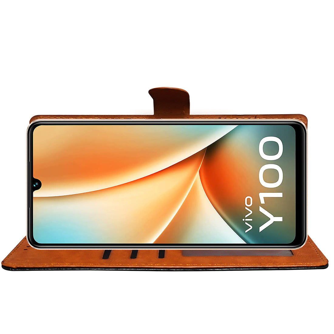 Premium Wallet Flip Cover for Vivo Y100 5G / T2 5G
