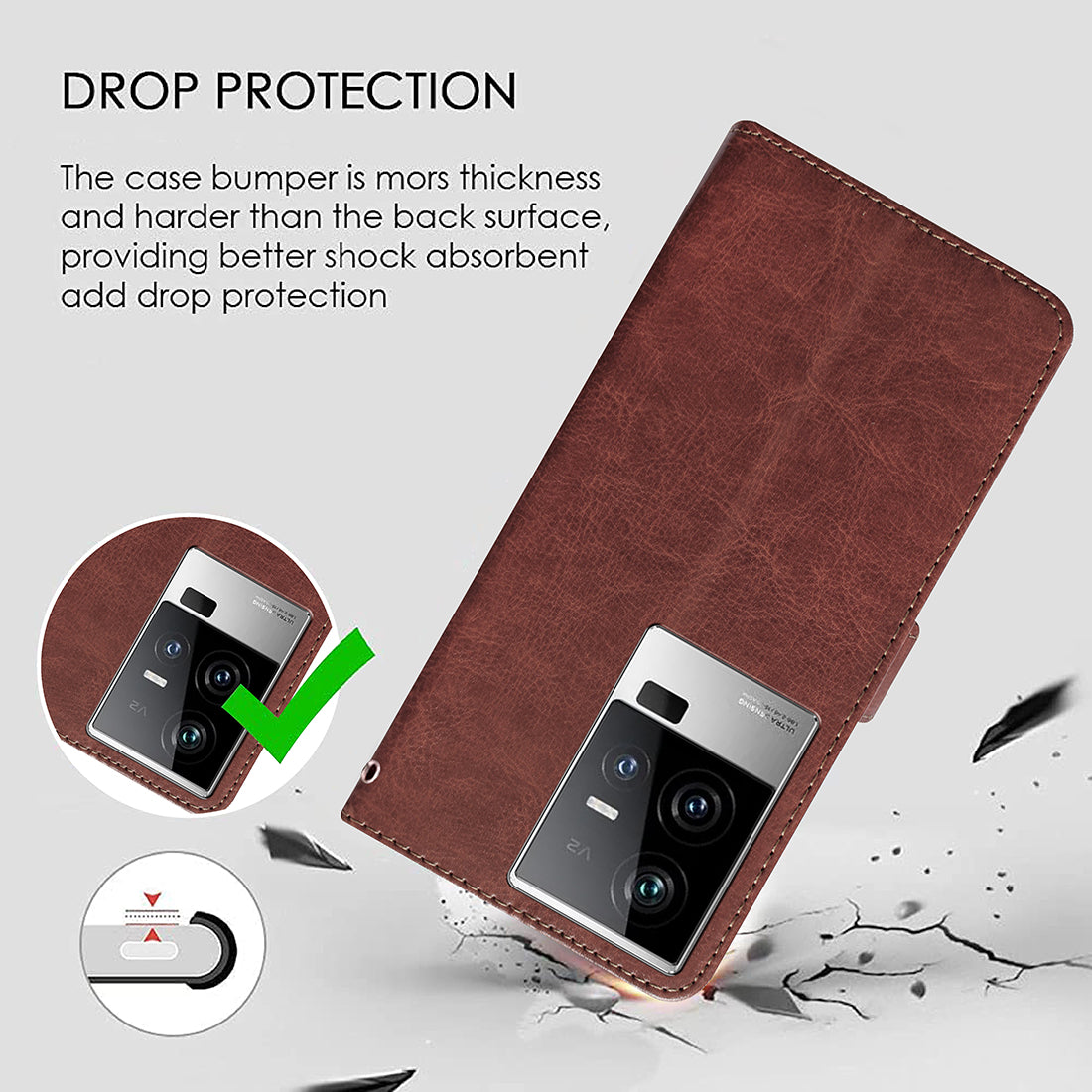 Premium Wallet Flip Cover for iQoo 11 5G