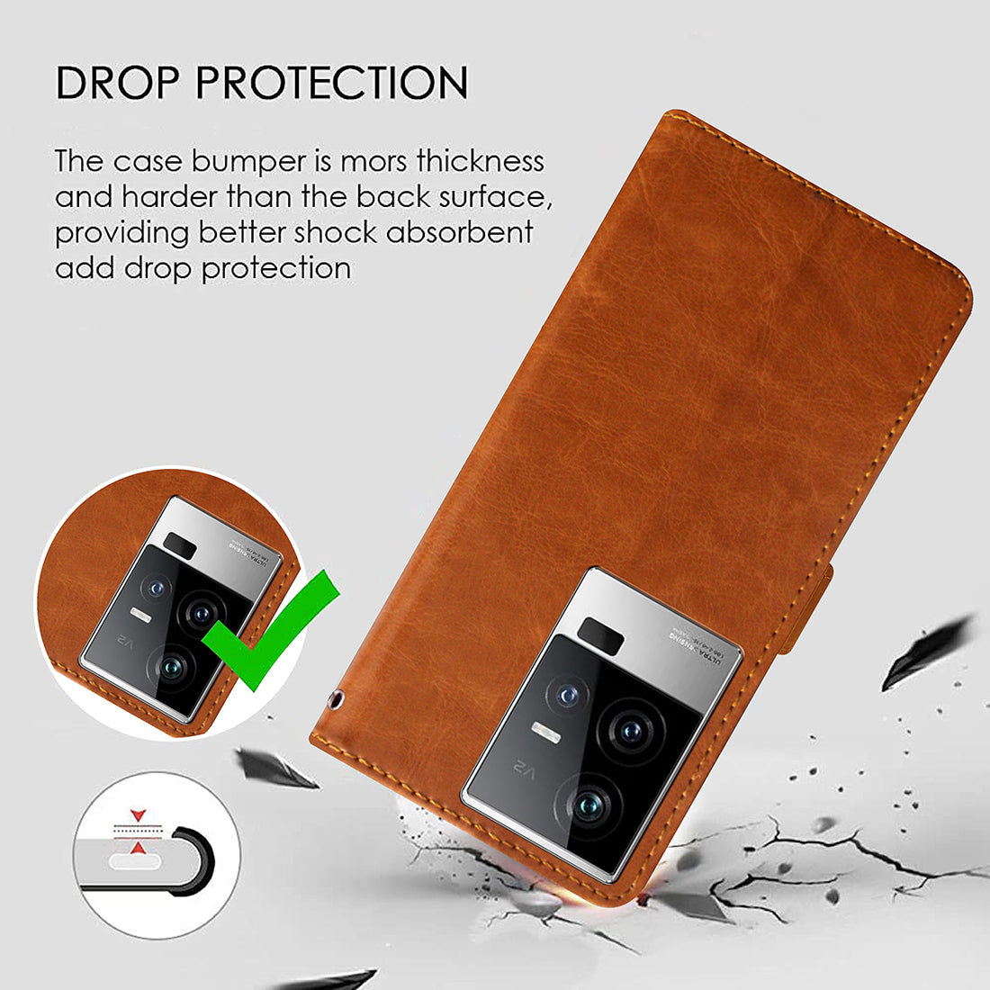 Premium Wallet Flip Cover for iQoo 11 5G