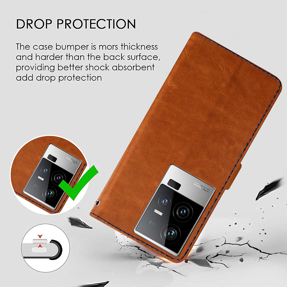 Premium Wallet Flip Cover for iQoo 11 5G