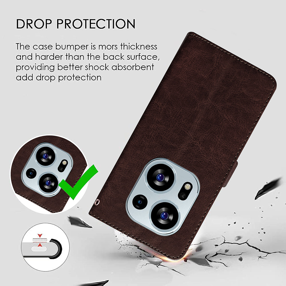 Premium Wallet Flip Cover for Tecno Phantom X2 5G