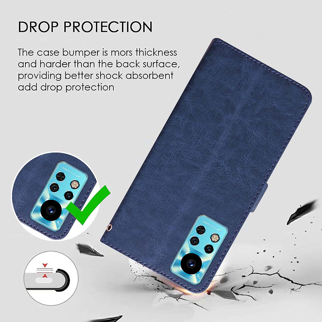 Premium Wallet Flip Cover for Infinix Note 12i 4G