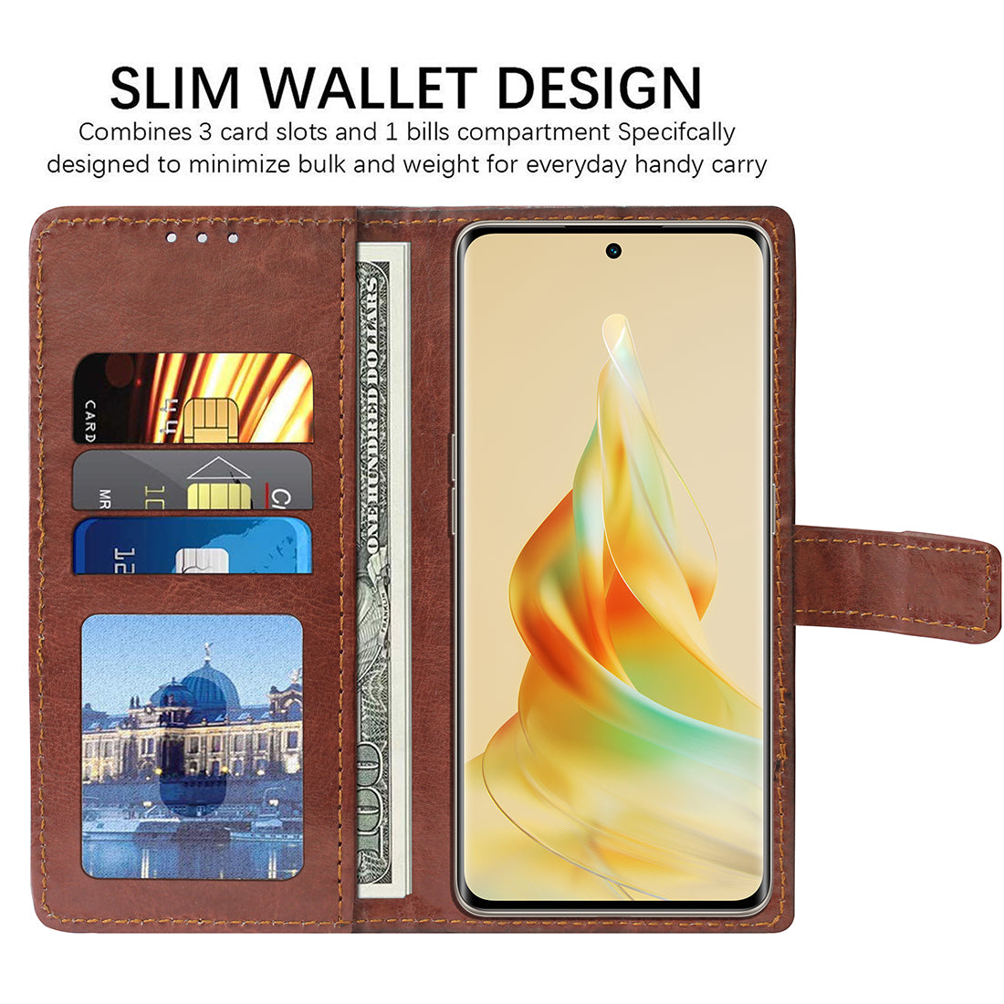 Premium Wallet Flip Cover for Oppo Reno8T 5G