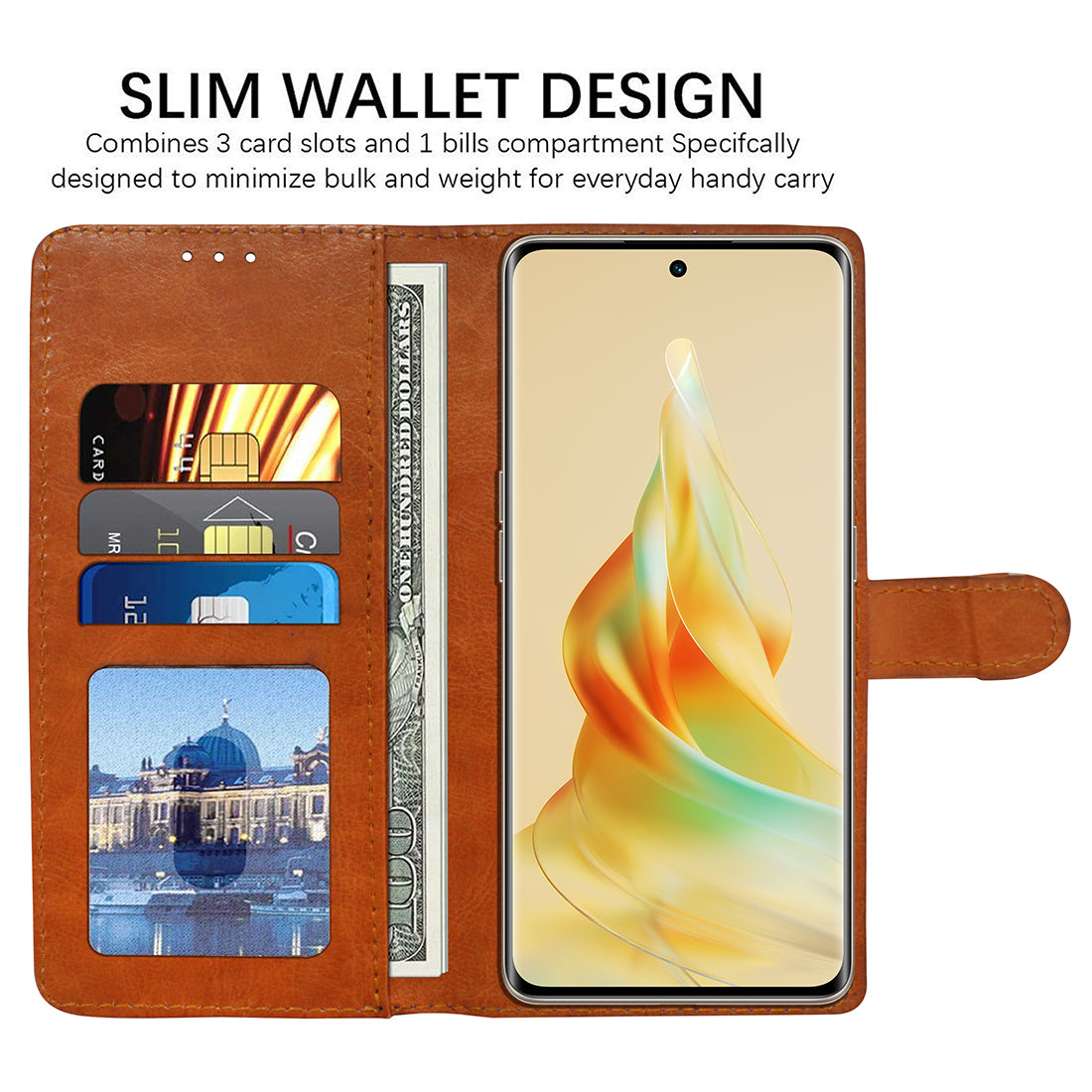 Premium Wallet Flip Cover for Oppo Reno8T 5G